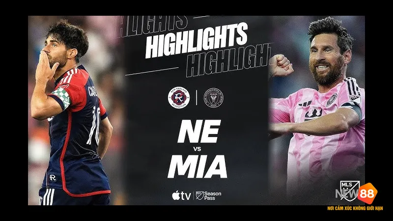 Cầu thủ của Inter Miami vượt qua hậu vệ của New England bằng kỹ thuật đi bóng tinh tế Cầu thủ của Inter Miami vượt qua hậu vệ của New England bằng kỹ thuật đi bóng tinh tế